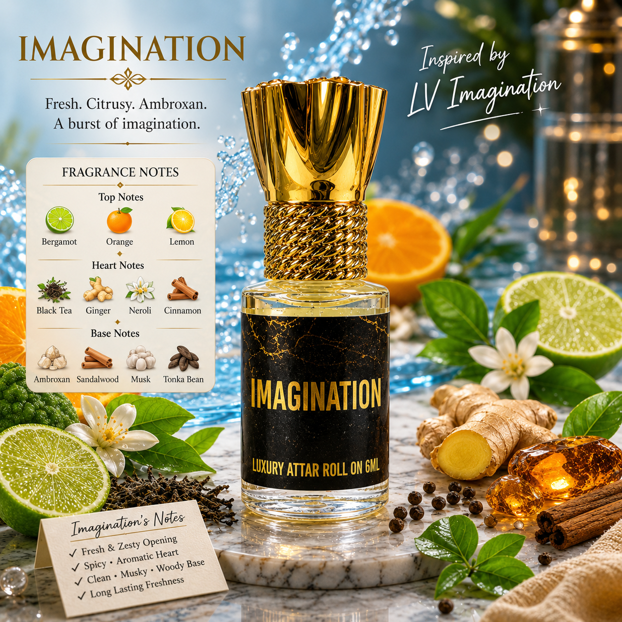 DELUXE COMBO - Pack Of 3 (6ML Attar Roll On)