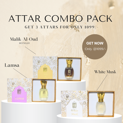 Luxury Attar Combo Set Of 3 - 12ML Each