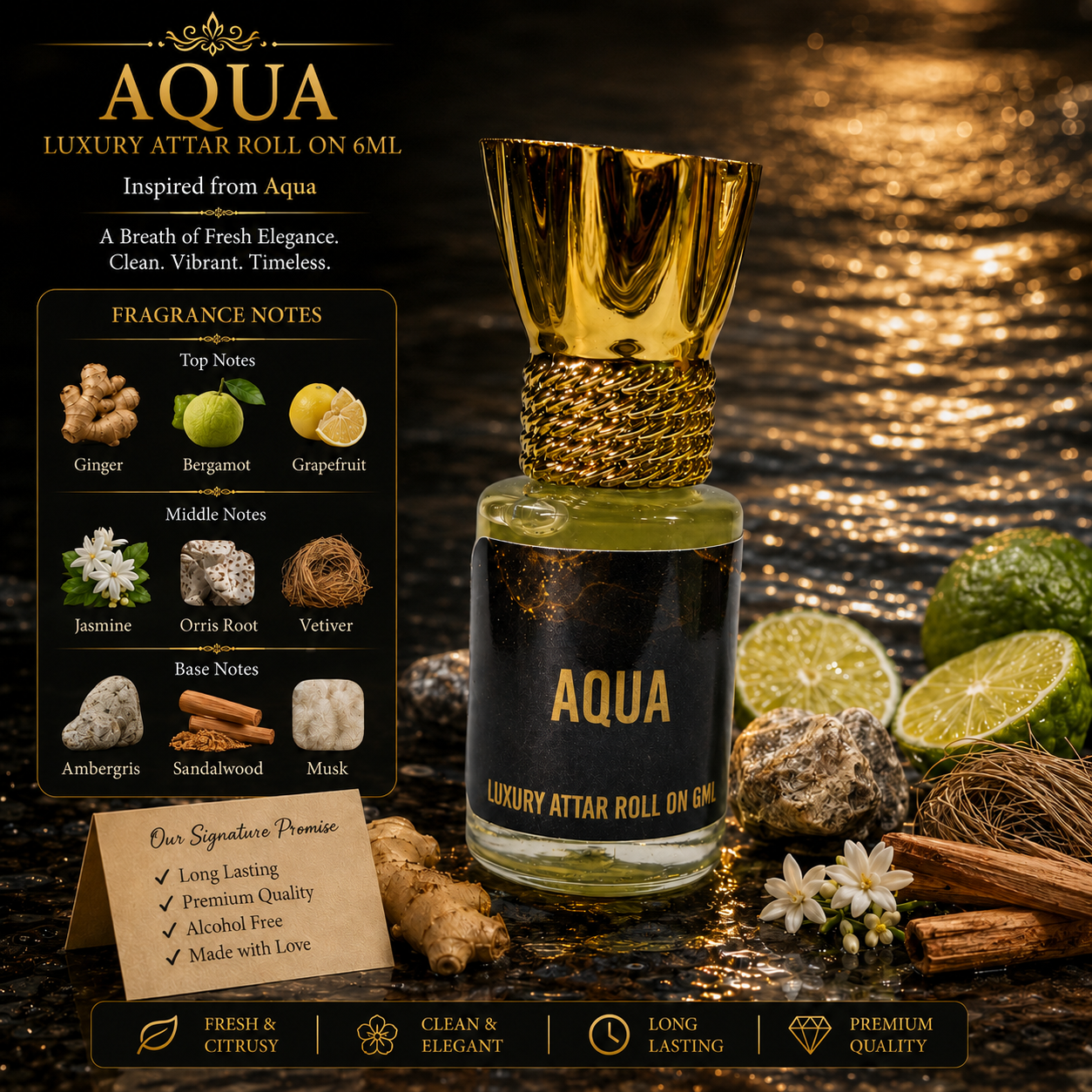 AQUA - 6ML Attar Roll On