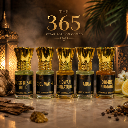 THE 365 COMBO - Pack Of 5 (6ML Attar Roll On)