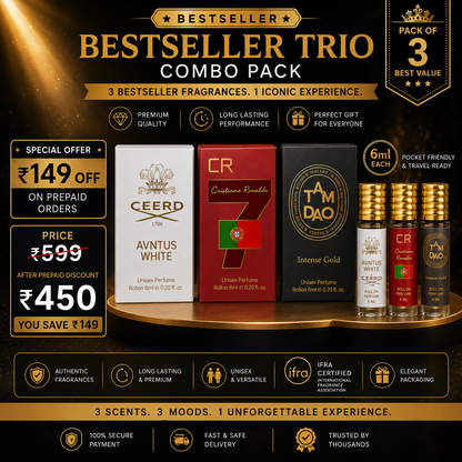 Bestseller Trio RollOns Combo Pack - Pack Of 3