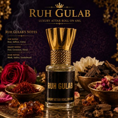 RUH GULAB - 6ML Attar Roll On