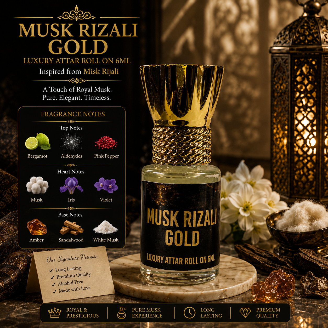 THE 365 COMBO - Pack Of 5 (6ML Attar Roll On)