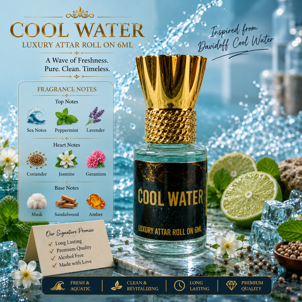 THE 365 COMBO - Pack Of 5 (6ML Attar Roll On)